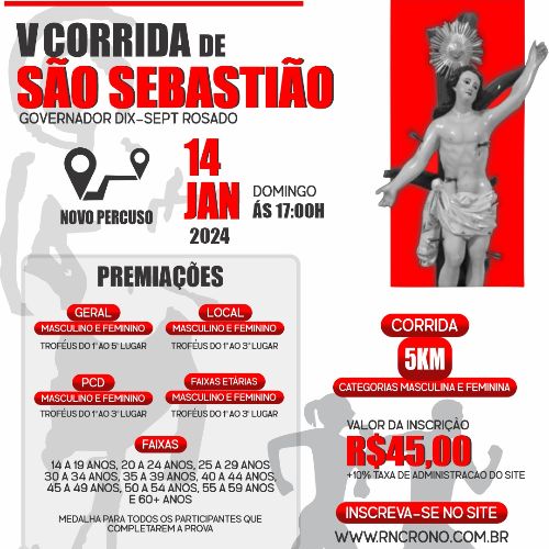 evento: 5ª CORRIDA SÃO SEBASTIÃO 